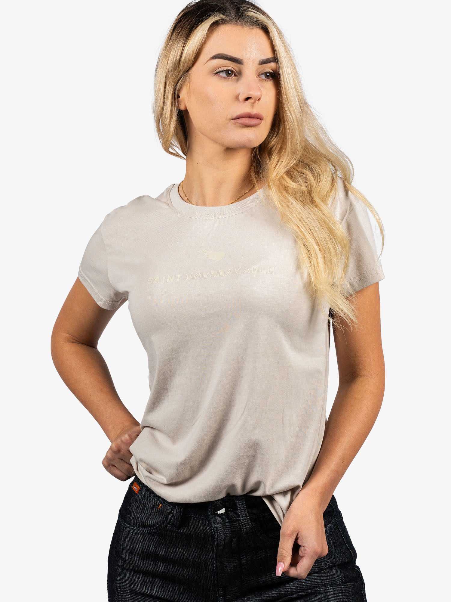 Women's SA1NT Wing T-Shirt - Stone