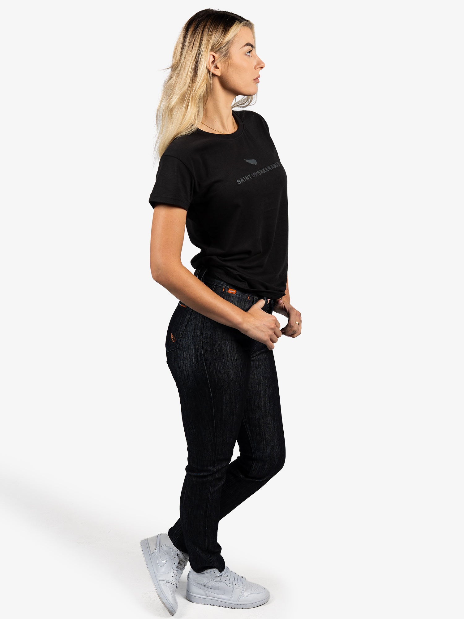 Womens SA1NT Wing Tee - Black