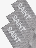 SA1NT Bamboo Crew Socks, 3 Pack | Grey