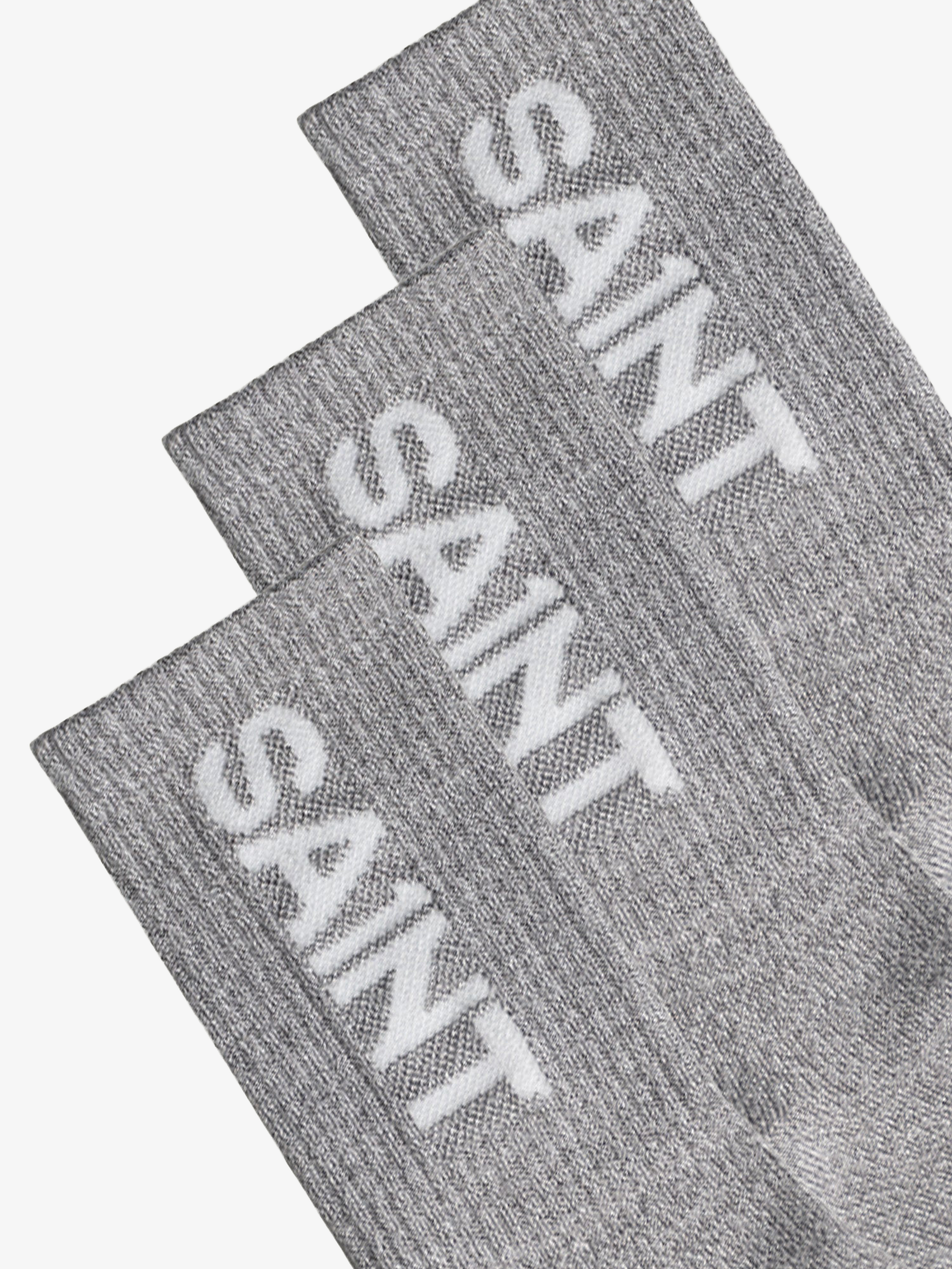 SA1NT Bamboo Crew Socks, 3 Pack - Grey