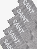 SA1NT Bamboo Crew Socks, 5 Pack | Grey