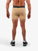Mens Compression Game-Day 1/2 Shorts | Beige