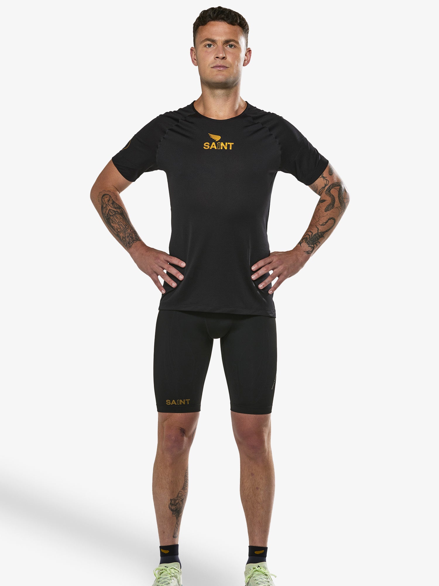 Men's P1 Elite Run Top - Black