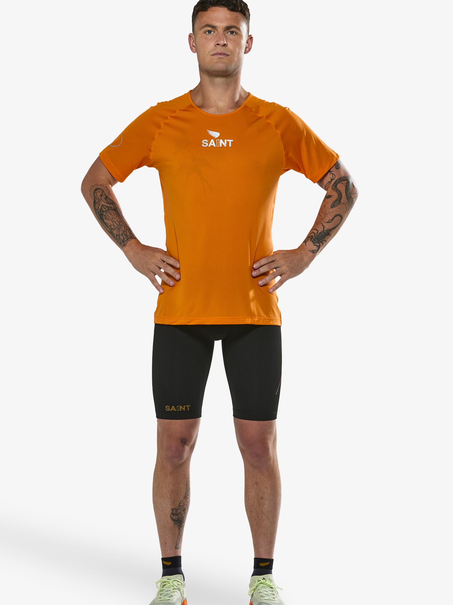Men's P1 Elite Run Top - Orange