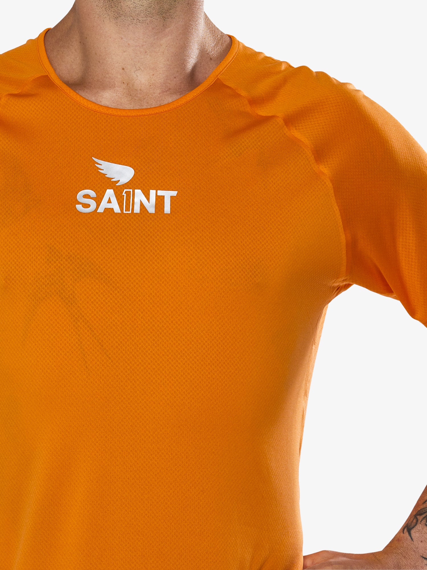 Men's P1 Elite Run Top - Orange