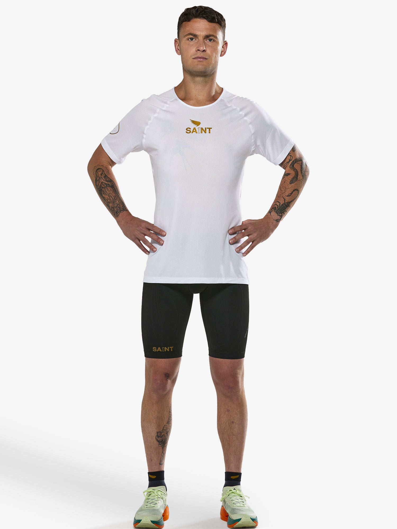 Men's P1 Elite Run Top - White