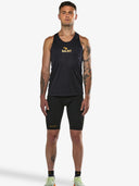Men's P1 Elite Run Singlet | Black