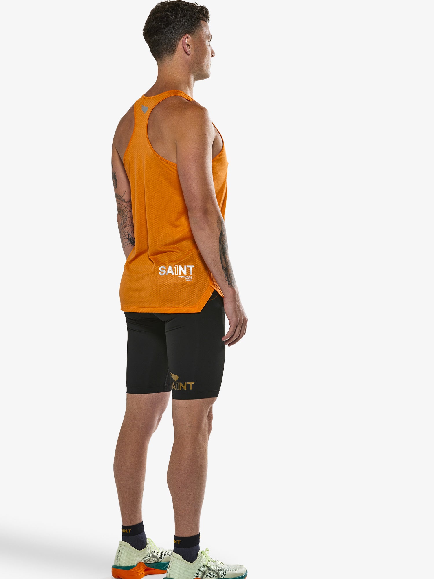 Men's P1 Elite Run Singlet - Orange