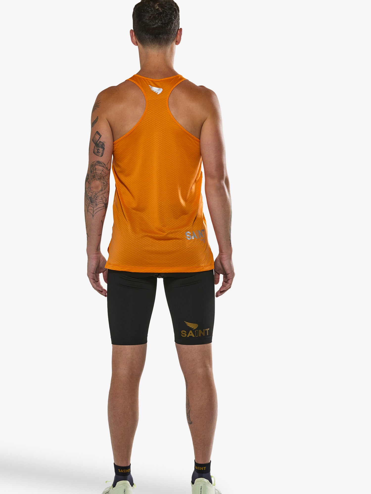 Men's P1 Elite Run Singlet - Orange