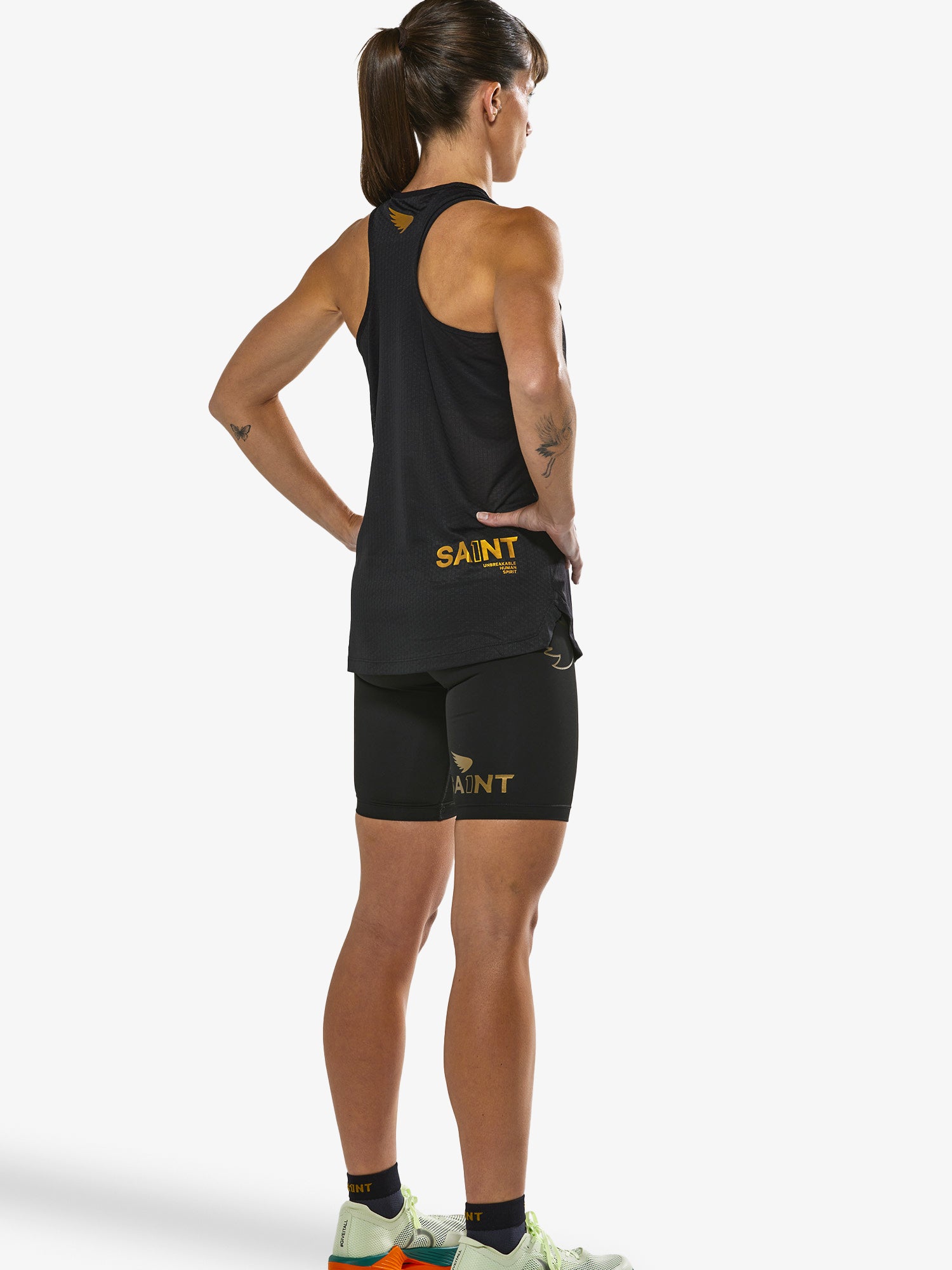 Women's P1 Elite Run Singlet - Black