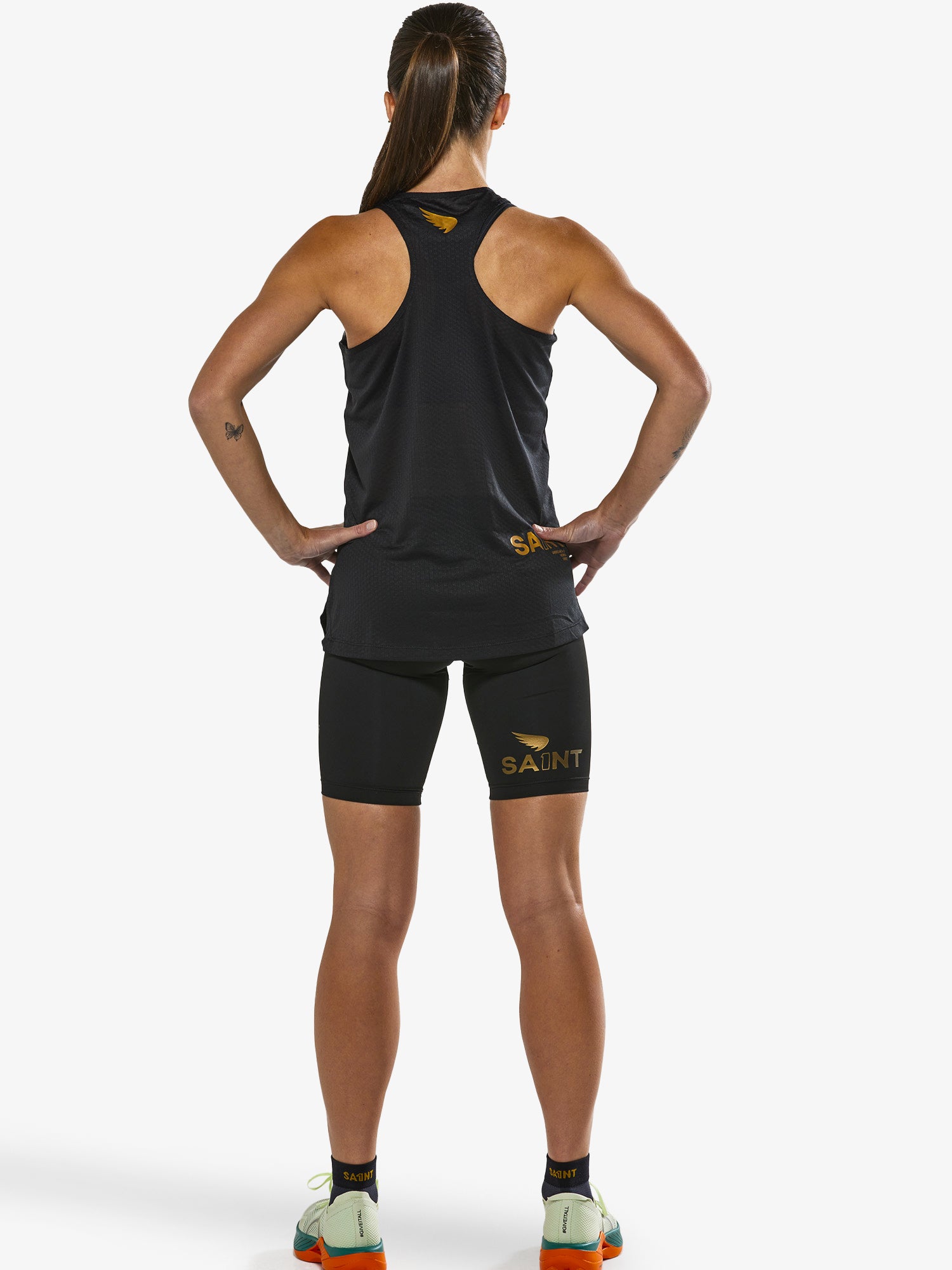 Women's P1 Elite Run Singlet - Black