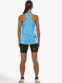 Women's P1 Elite Run Singlet | Light Blue