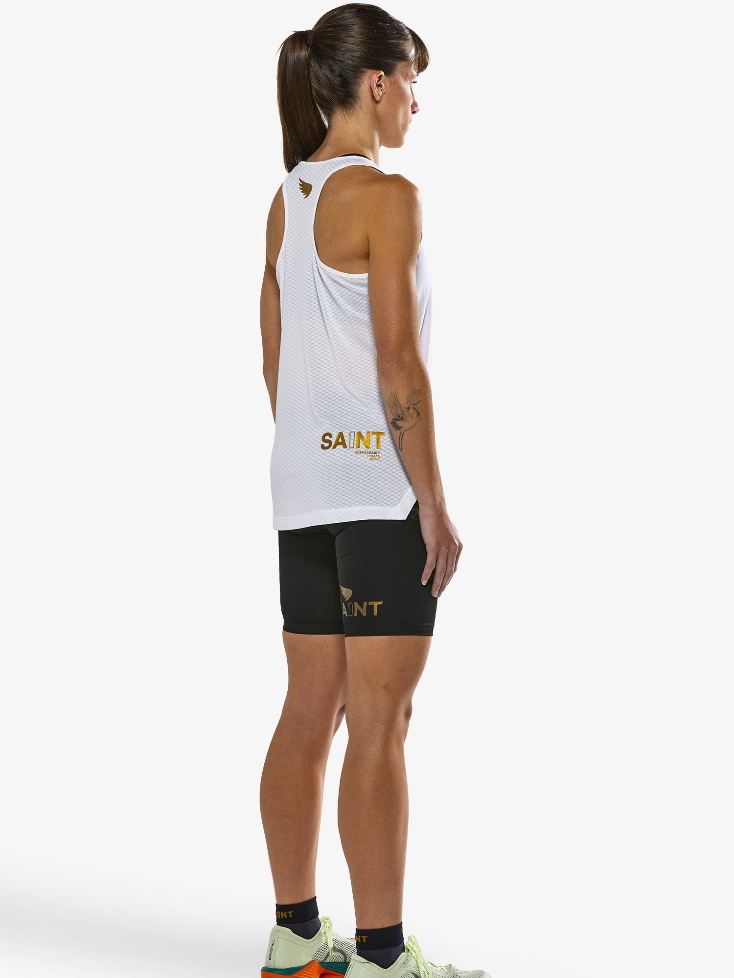 Women's P1 Elite Run Singlet - White
