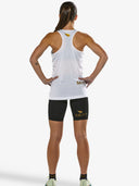 Women's P1 Elite Run Singlet | White