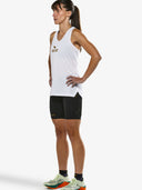 Women's P1 Elite Run Singlet | White