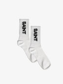 SA1NT Bamboo Crew Socks, 5 Pack | White