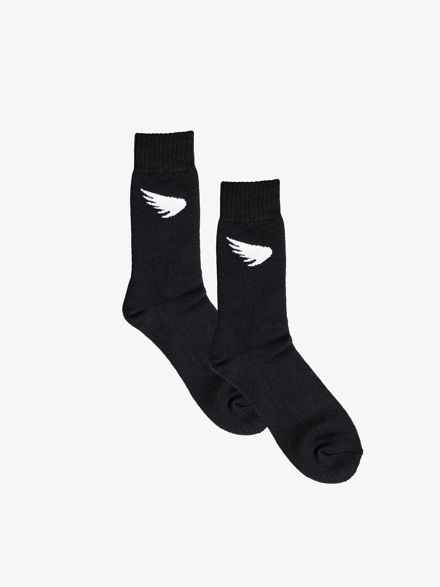 Unisex SA1NT Winter Bamboo Crew Socks - Black