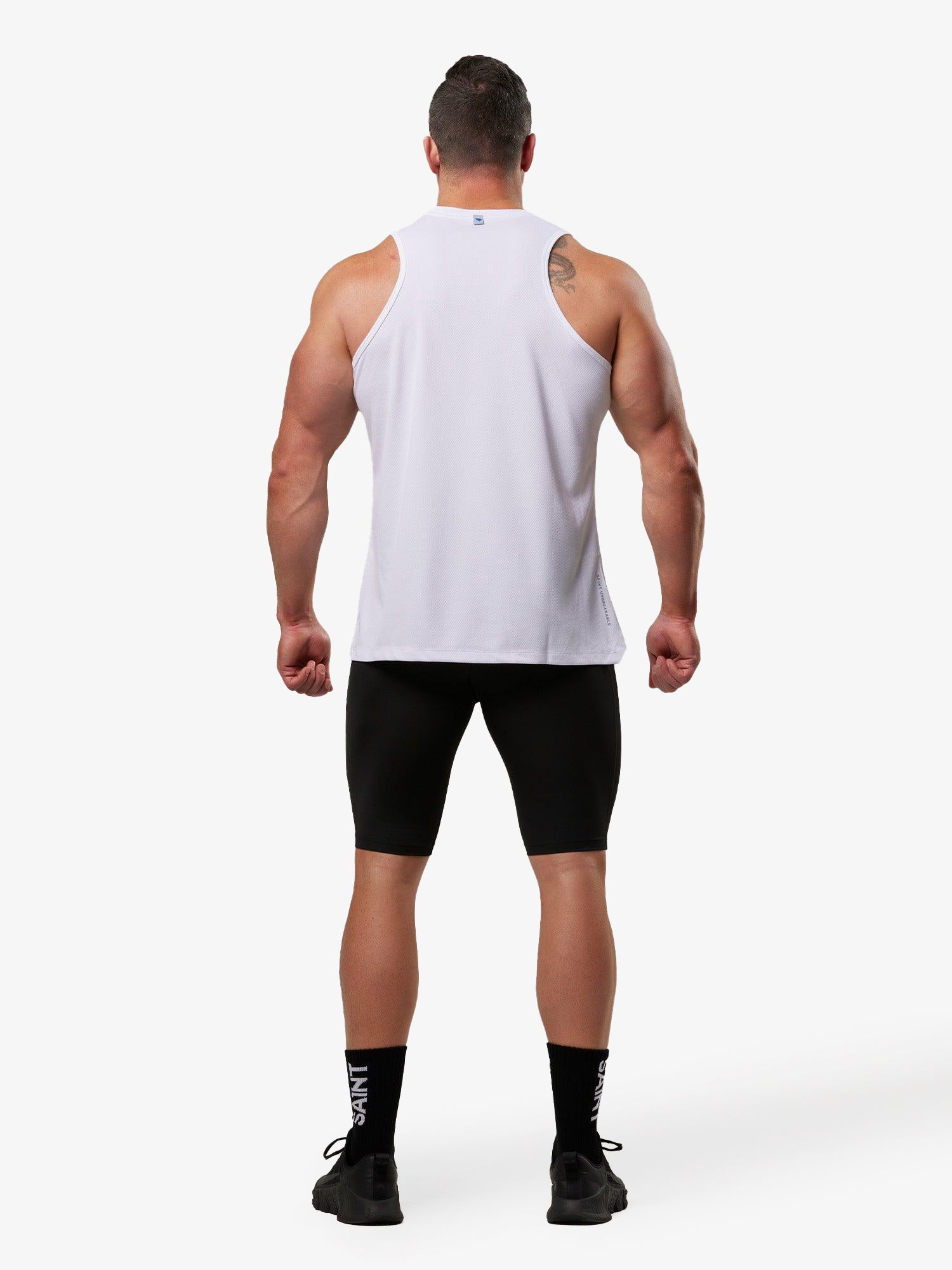 Men's Run Singlet - White