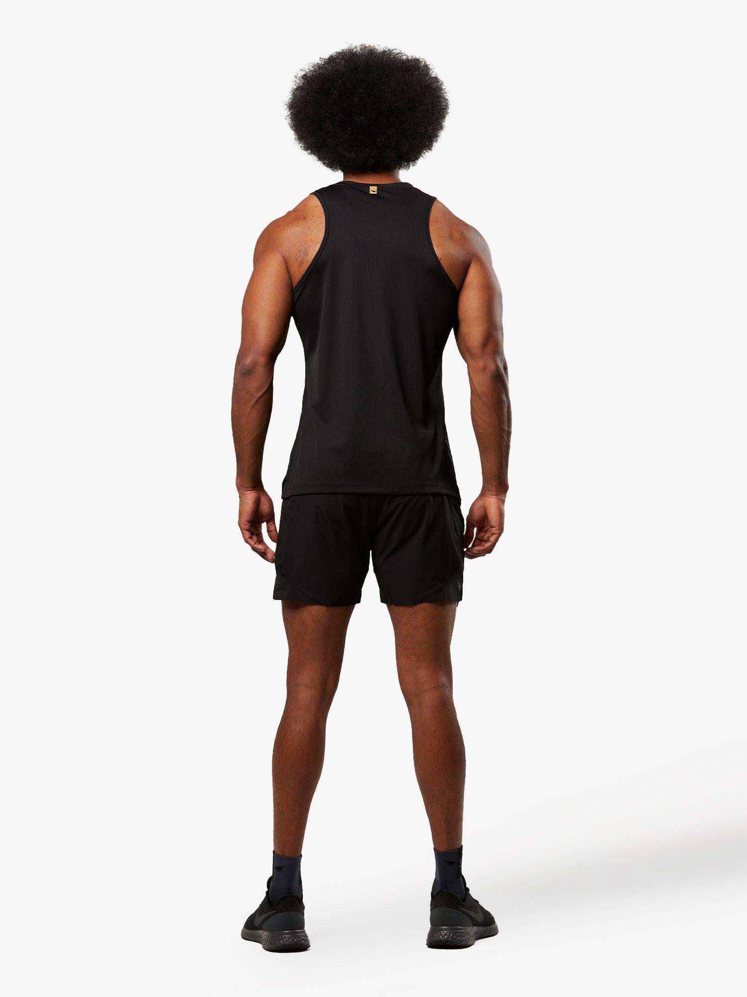 Men's Run Singlet - Black