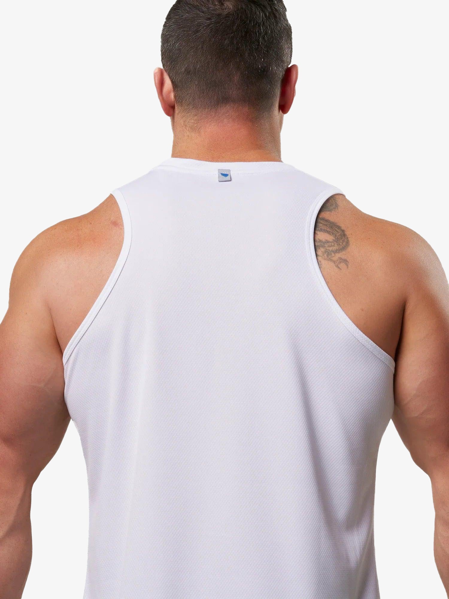 Men's Run Singlet - White