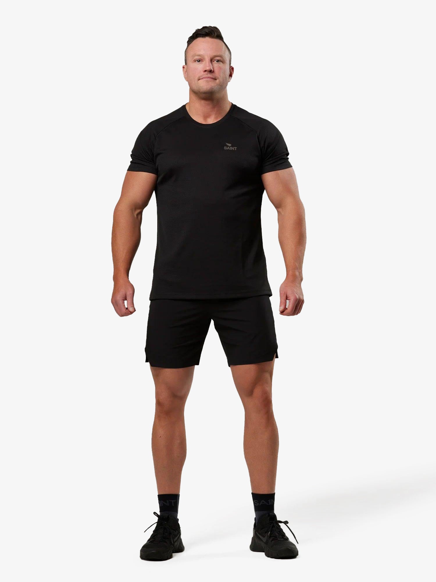 Men's Run T-shirt - Black