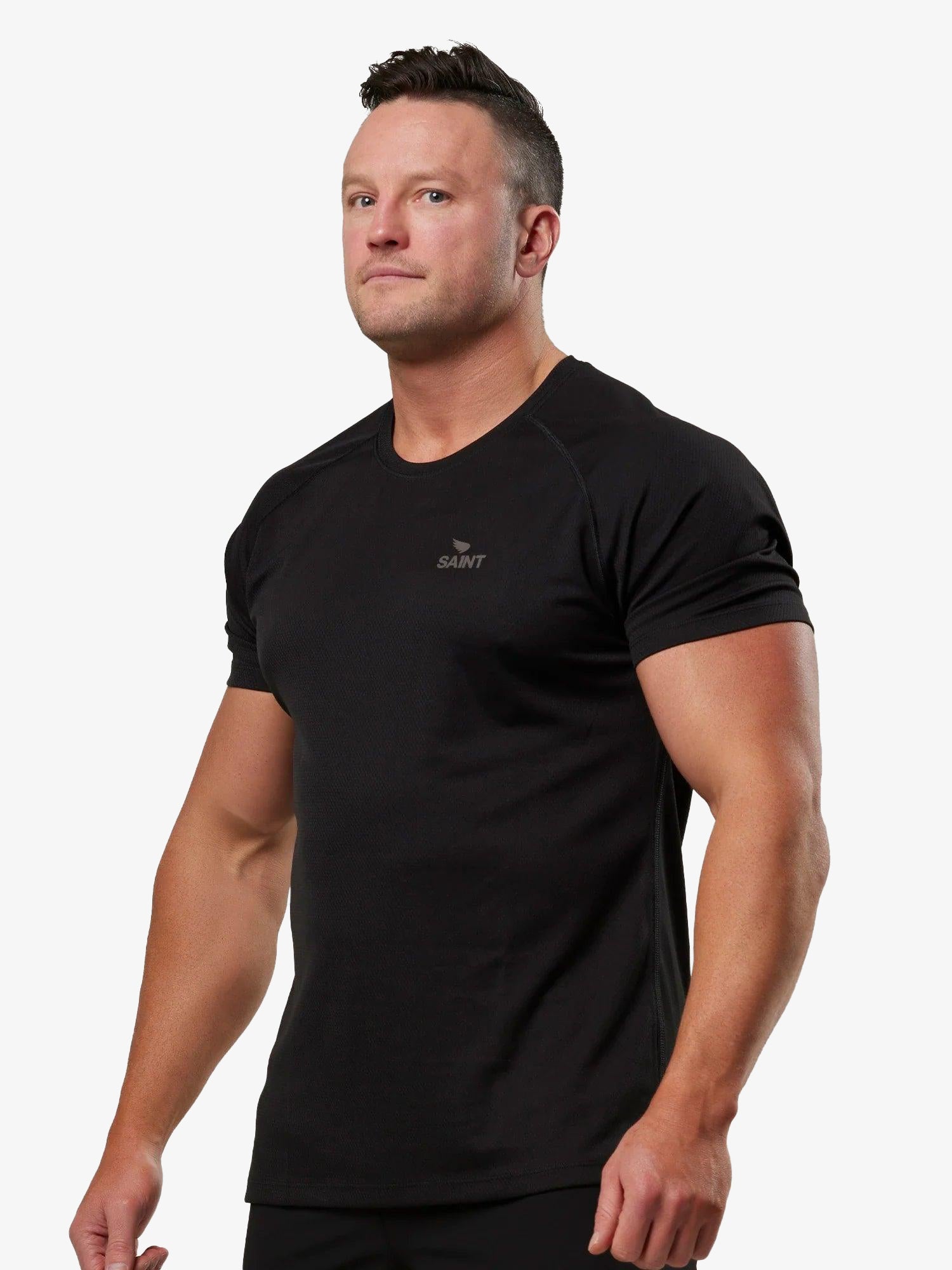 Men's Run T-shirt - Black