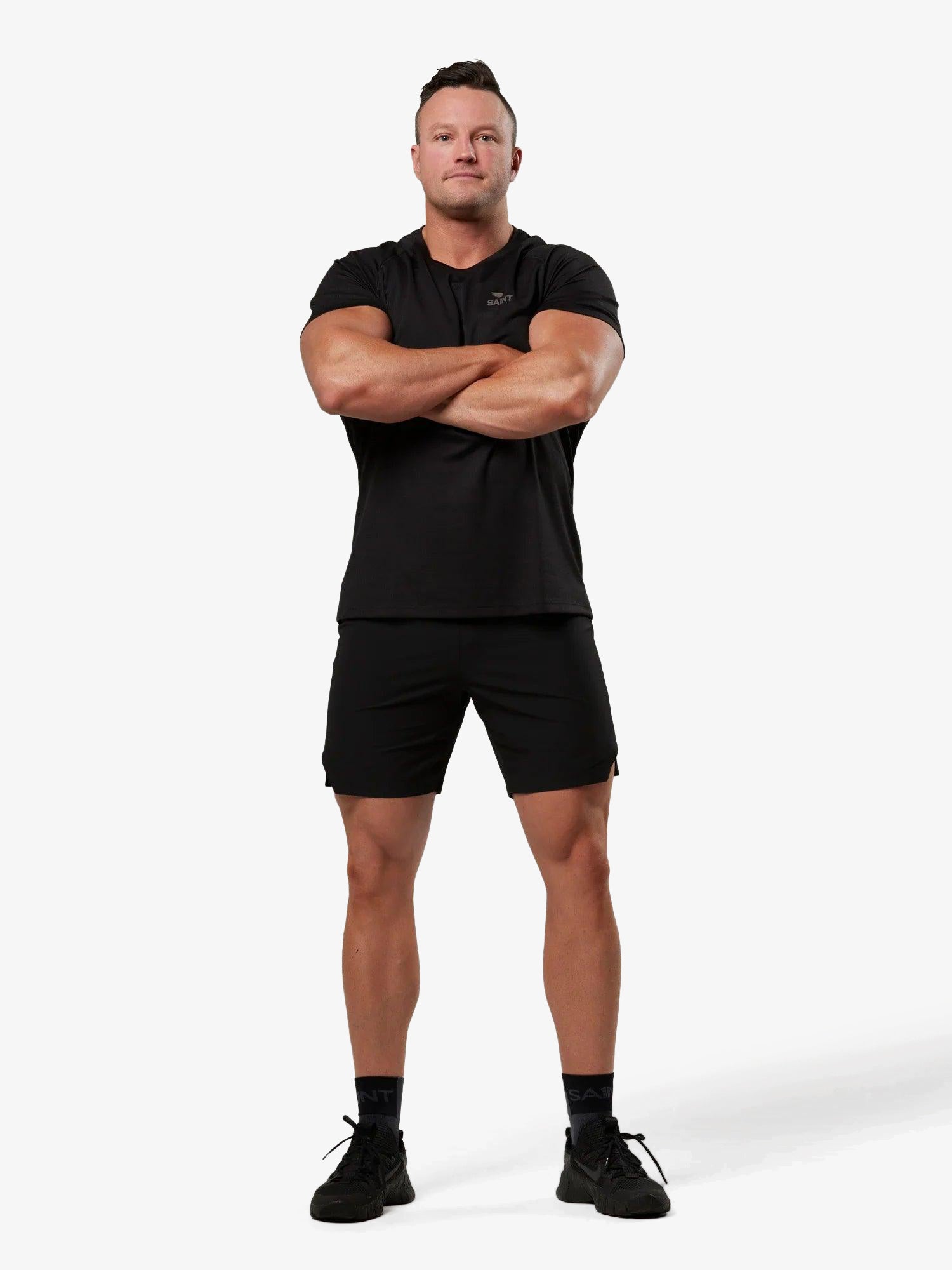 Men's Run T-shirt - Black