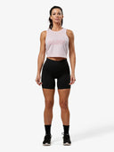 Women's Cropped Training Tank | Pink