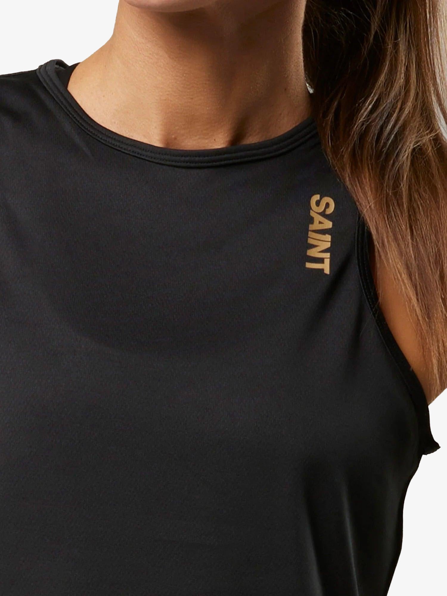 Women's Cropped Training Tank - Black