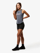 Women's Hi-Neck Training Tank | Grey