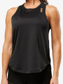 Women's Hi-Neck Training Tank | Black