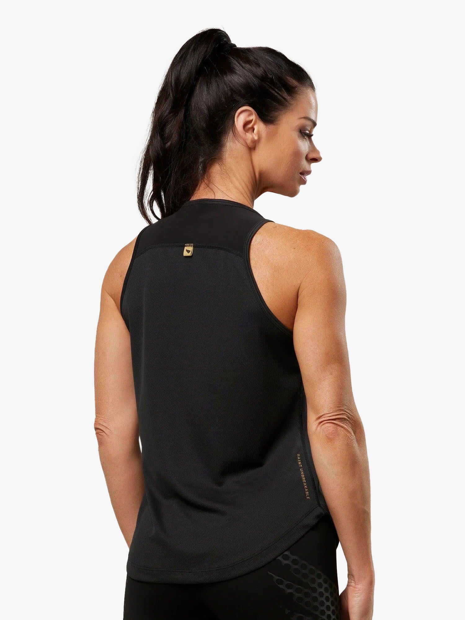 Women's Hi-Neck Training Tank - Black
