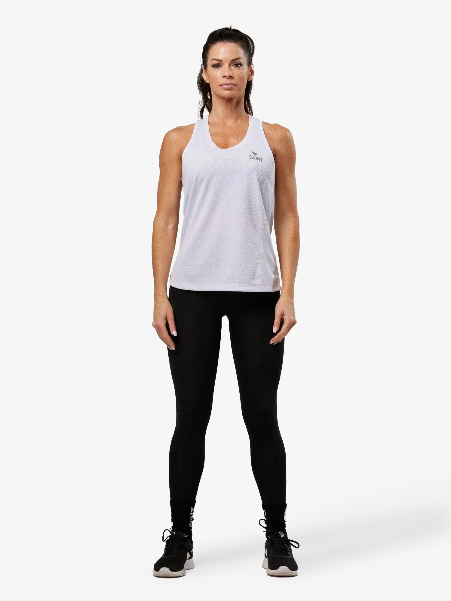 Women's Running Racerback Top - White