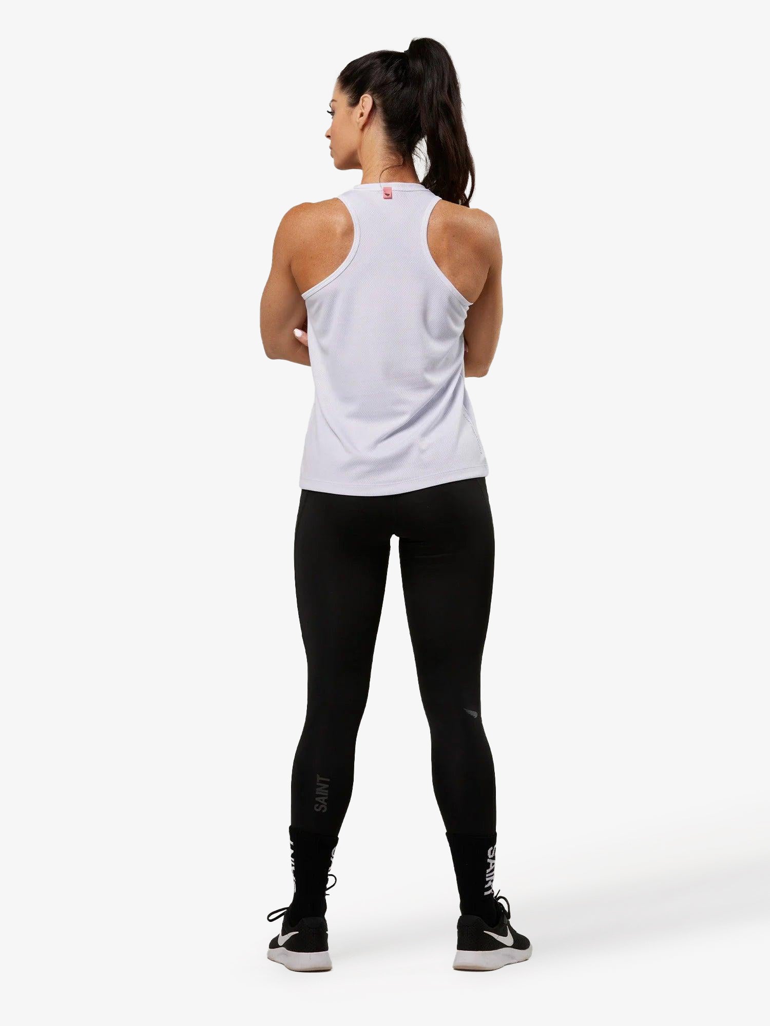 Women's Running Racerback Top - White