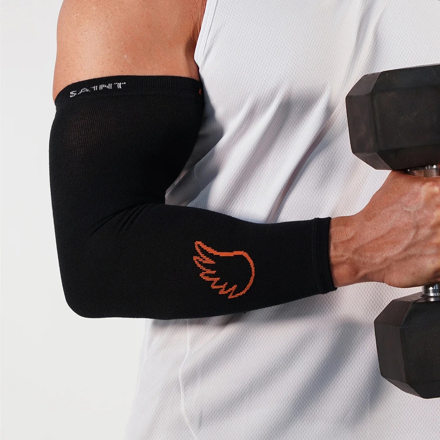 Woman wearing compression sportswear