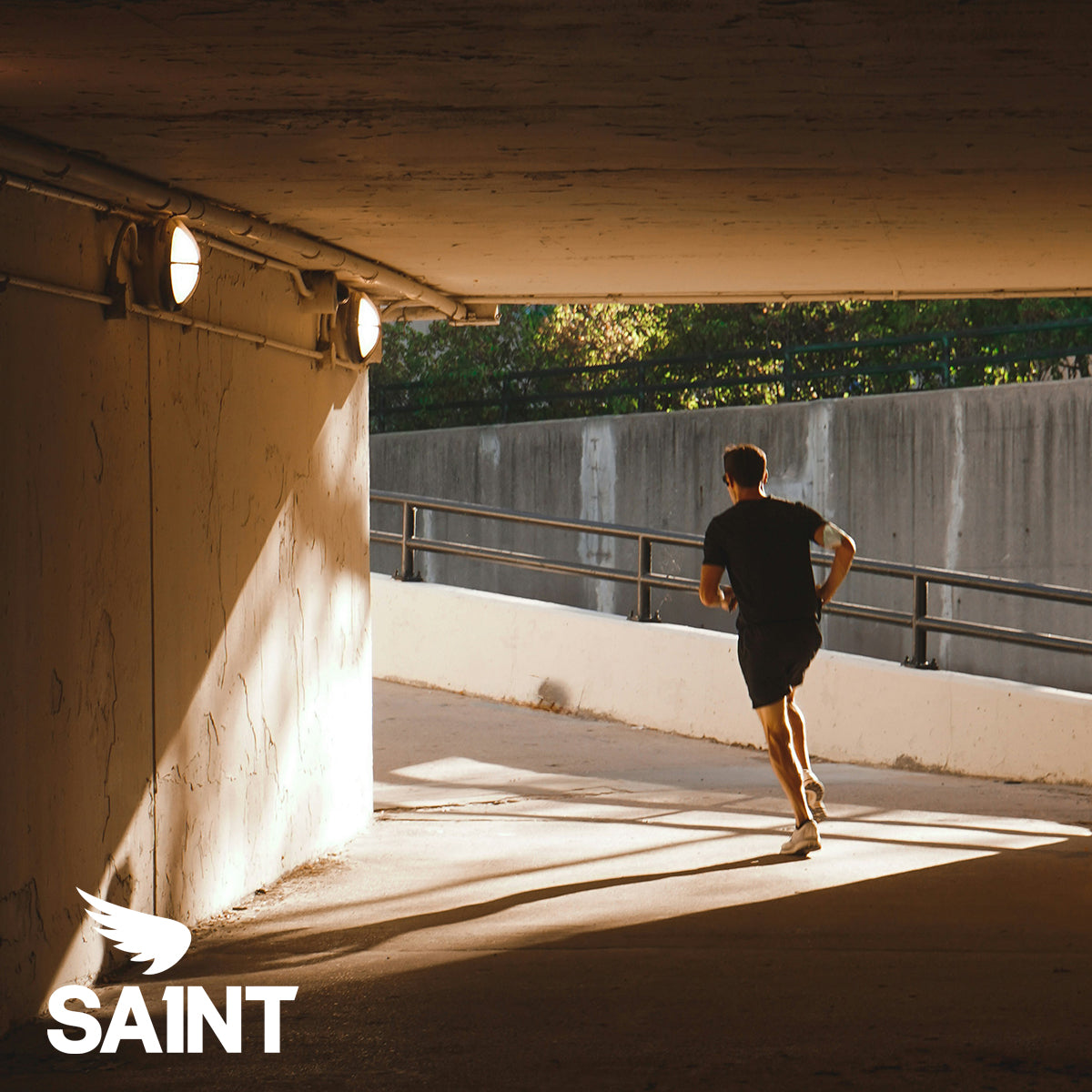 A man running 