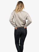SA1NT Women's Embroidered Crew | Stone