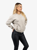 SA1NT Women's Embroidered Crew | Stone
