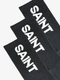 SA1NT Bamboo Crew Socks, 3 Pack | Black