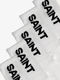 SA1NT Bamboo Crew Socks, 5 Pack | White