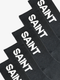 SA1NT Bamboo Crew Socks, 5 Pack | Black