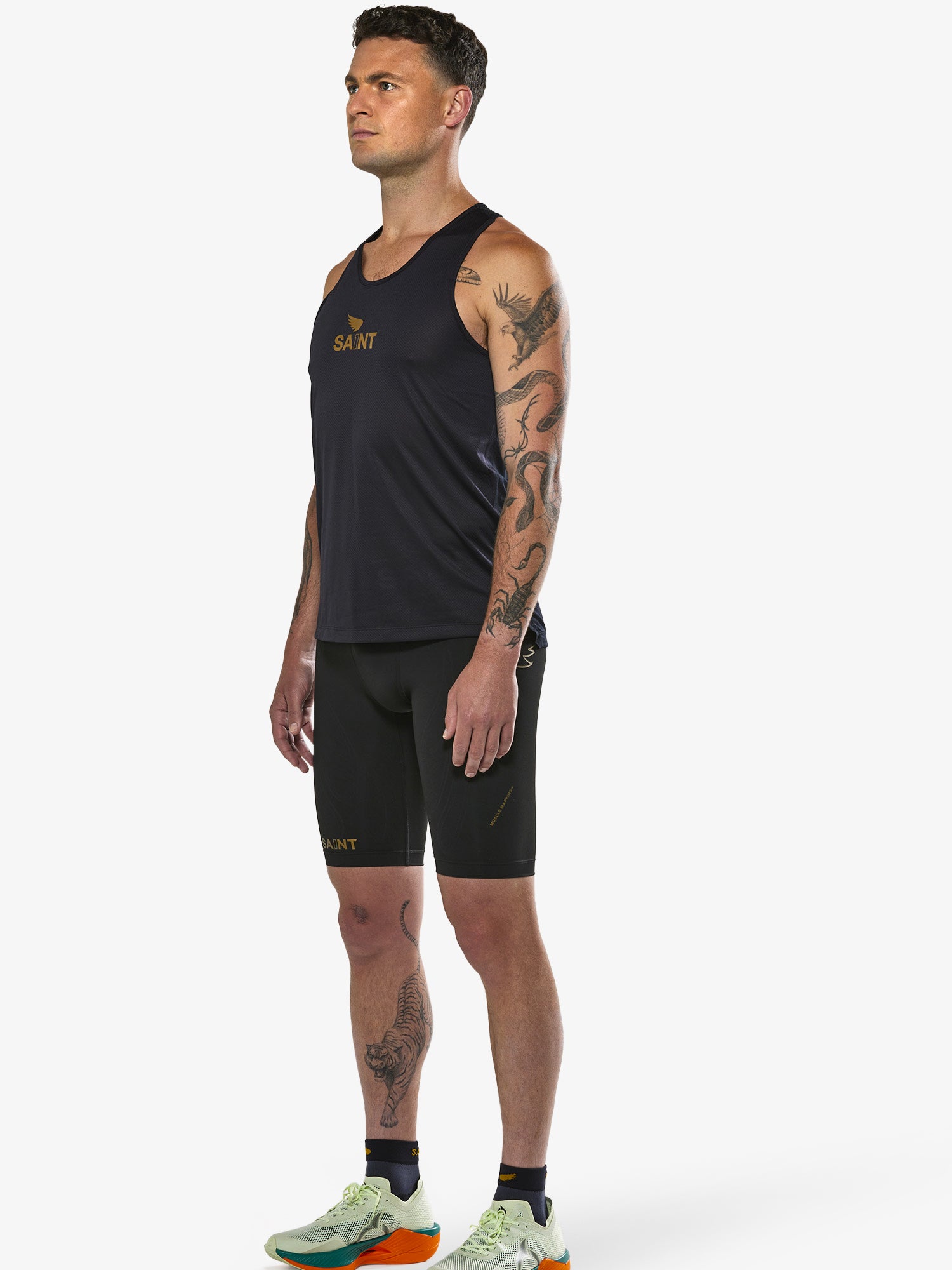 Men&#39;s P1 Elite Run Singlet - Black