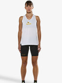 Women's P1 Elite Run Singlet | White