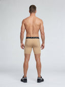 Mens Compression Game-Day 1/2 Shorts | Beige