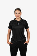 Womens Essential  Polo | Black