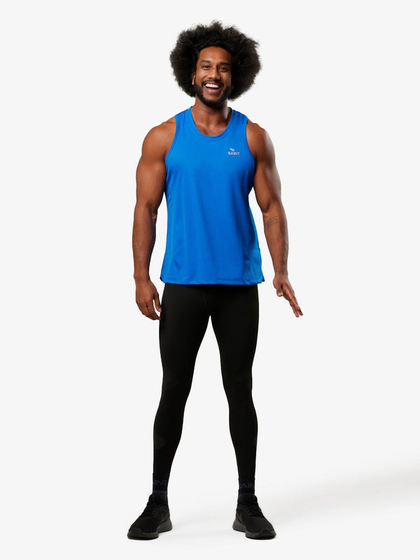 Men's Run Singlet - Blue