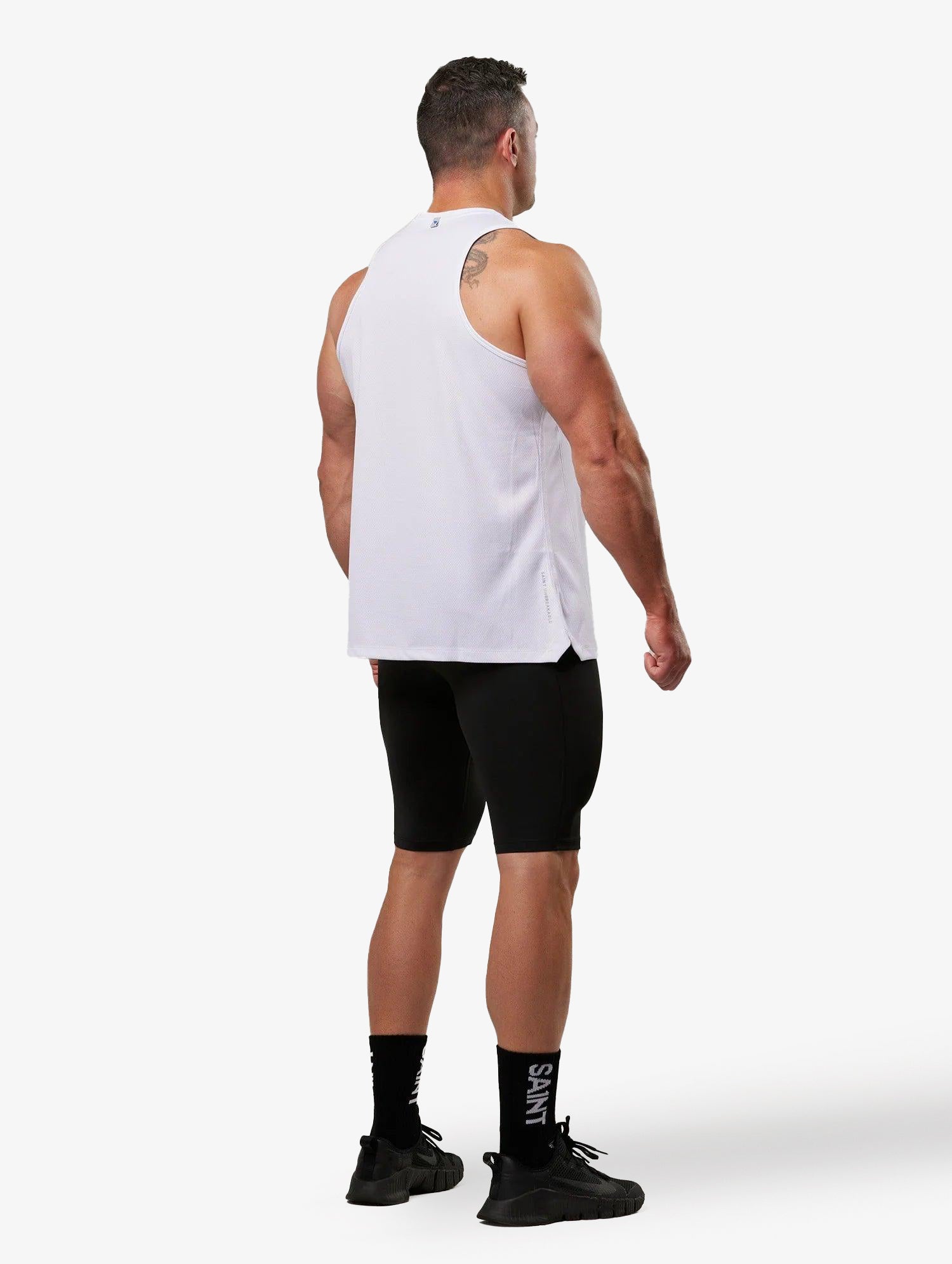 Men&#39;s Run Singlet - White