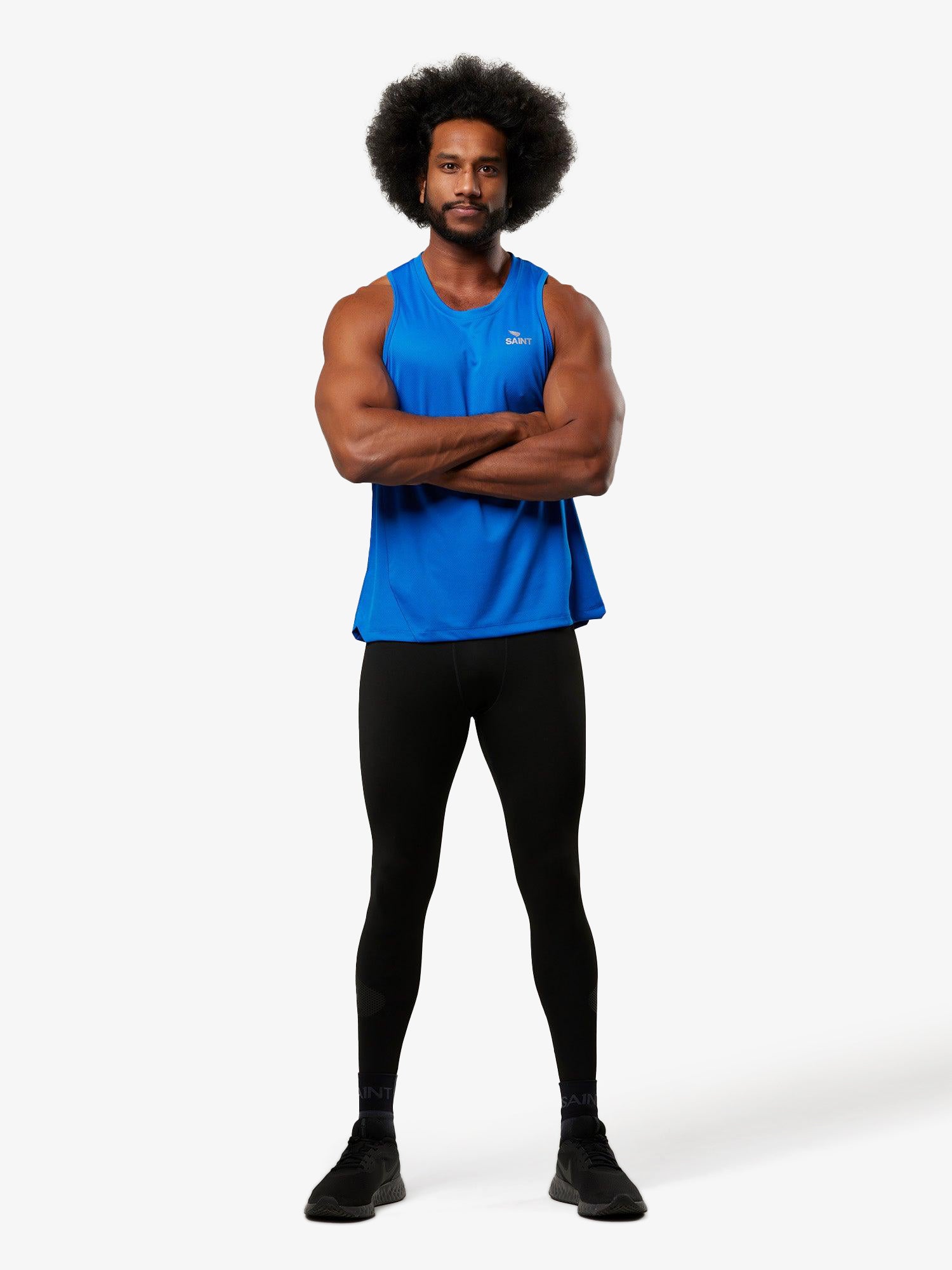 Men&#39;s Run Singlet - Blue