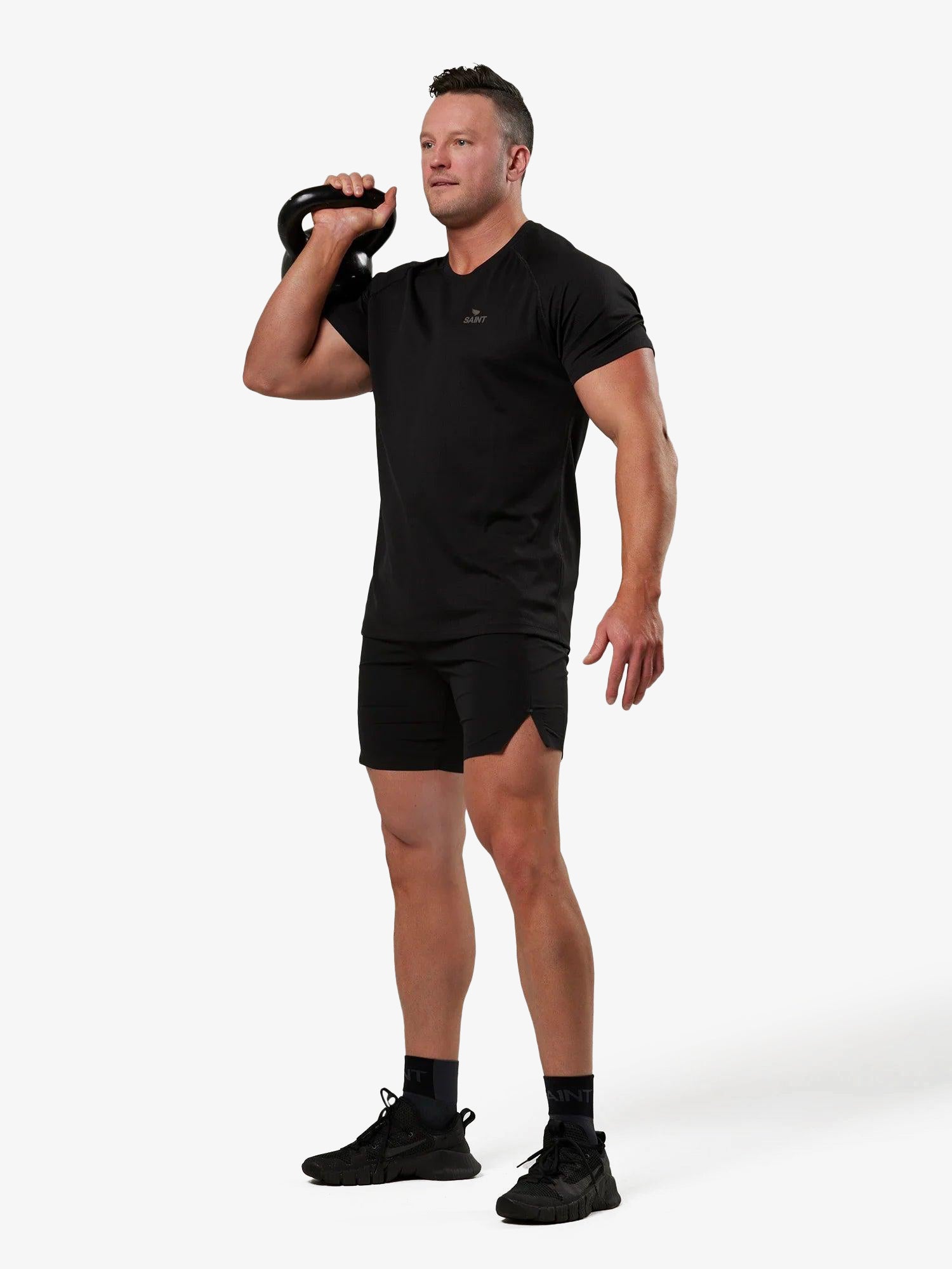 Men&#39;s Run T-shirt - Black