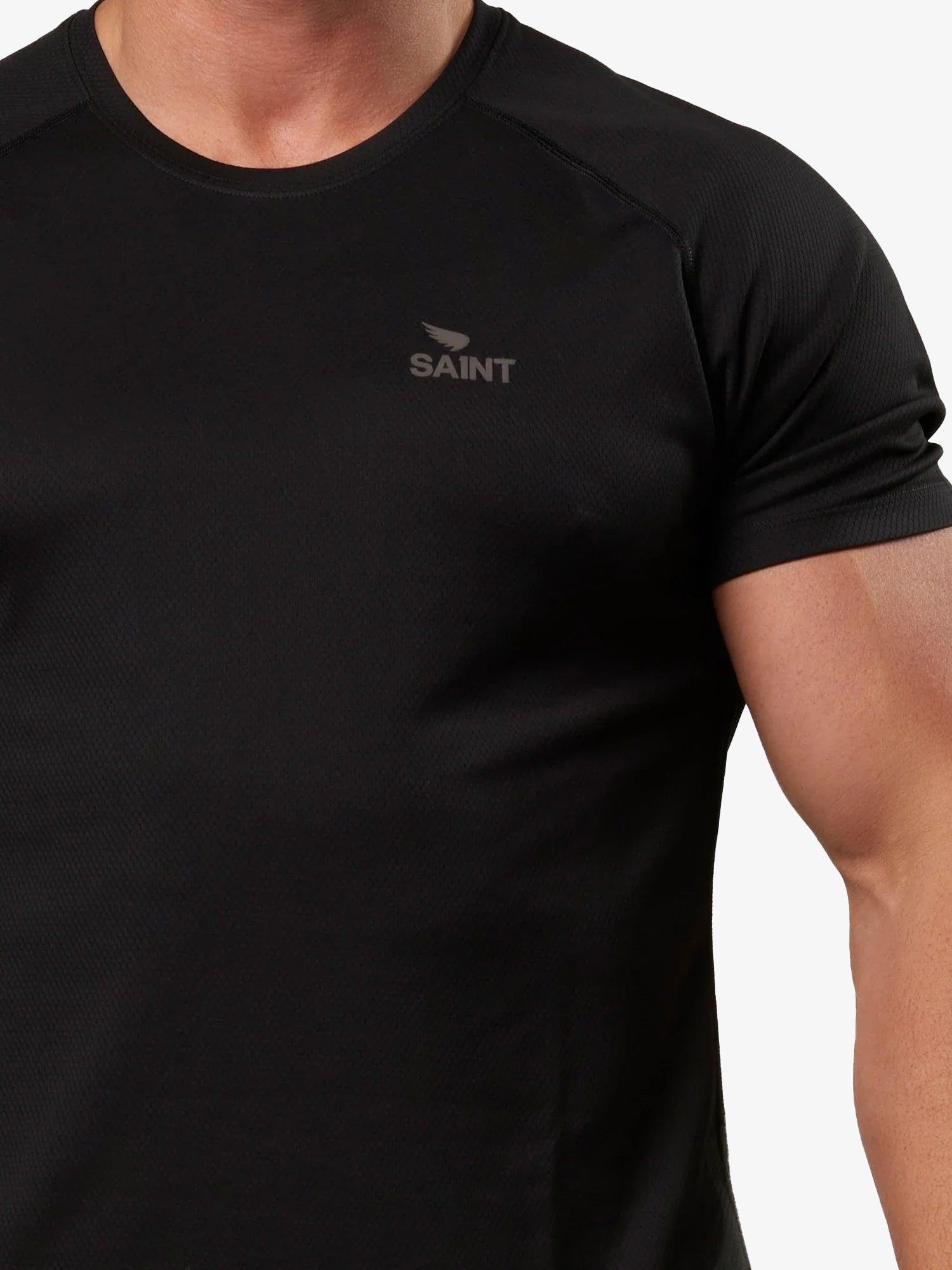 Men&#39;s Run T-shirt - Black